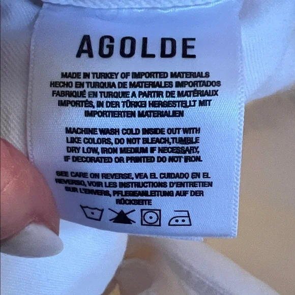 Agolde MINKA High Rise Wide Leg Denim Cargo Jeans - Picture 3 of 11